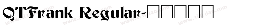 QTFrank Regular字体转换